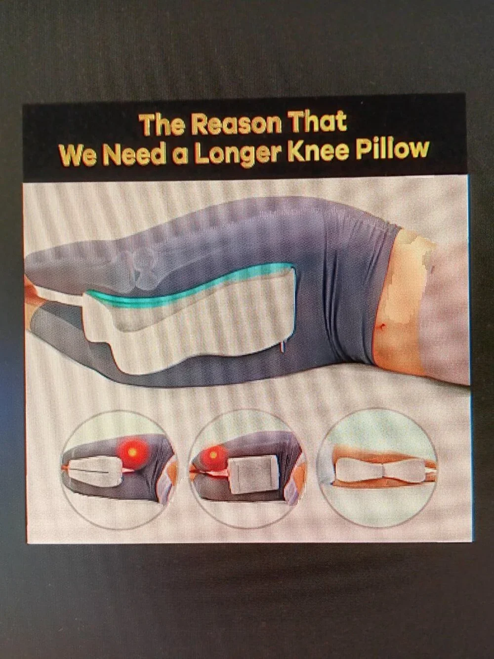 Leg Pillow, Knee Pillow for Side Sleepers, NEW! LQQK!!!